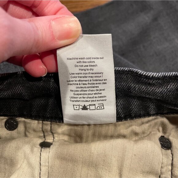 Rag & Bone Men's 32x32 (31x31 actual) Fit 2 Slim Jean Faded Black Skinny Stretch - Picture 12 of 12